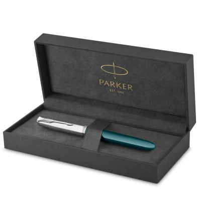 Ручка пір&#039;яна Parker PARKER 51 Teal Blue CT  FP F (55 311)