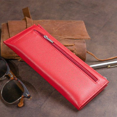 Гаманець ST Leather Зі шкіри жіночий Червоний (19330)