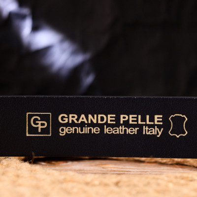 Ремінь Grande Pelle З натуральної шкіри Синій (21471)