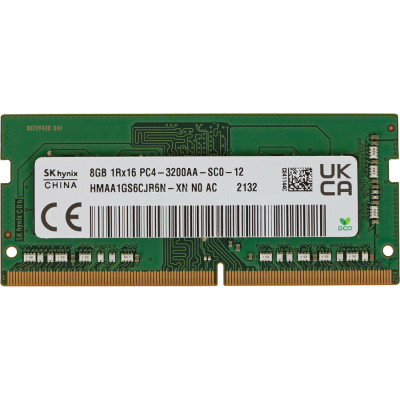 Модуль пам&#039;яті для ноутбука SoDIMM DDR4 8GB 3200 MHz Hynix (HMAA1GS6CJR6N-XN)