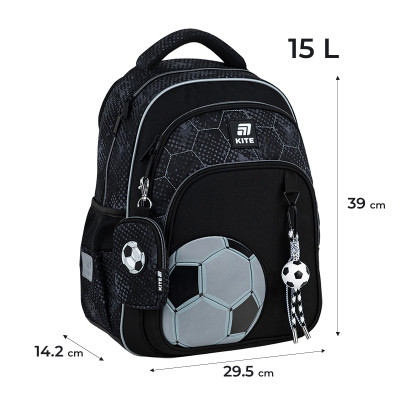 Рюкзак шкільний Kite Education 763M Football (K25-763M-2)