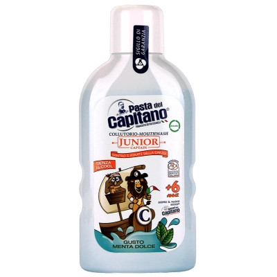 Ополіскувач для порожнини рота Pasta del Capitano Junior Soft Mint 400 мл (8002140135613)
