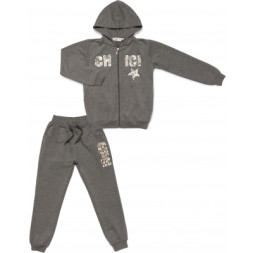 Спортивний костюм дитячий Breeze з паєтками (13097-140G-gray)