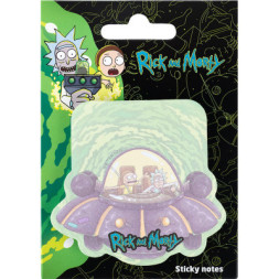 Папір для нотаток Kite з клейким шаром Rick and Morty 70х70 мм, 50 аркушів (RM23-298-1)