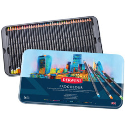 Олівці кольорові Derwent Procolour, 36 кольорів (5028252514651)