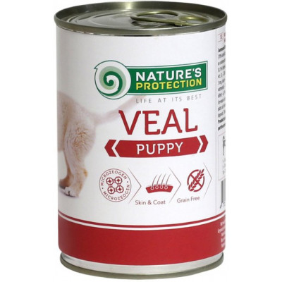 Консерви для собак Nature&#039;s Protection Puppy Veal 400 г (KIK45087)