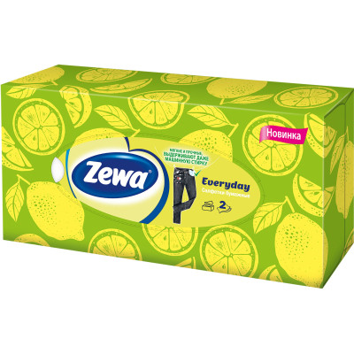 Серветки косметичні Zewa Everyday 100 шт. (7322540043464)
