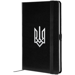 Книга записна Axent Partner Герб 125x195 мм, 96 аркушів, клітинка, чорна (8201-01-5-A)