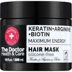 Маска для волосся The Doctor Health &amp; Care Keratin + Arginine + Biotin Maximum Energy 295 мл (8588006042566)
