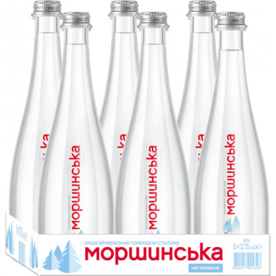 Мінеральна вода Моршинська Преміум 0.75 н/газ скл. з декором (4820017001304)