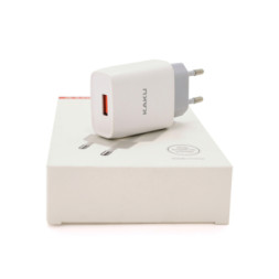 Зарядний пристрій iKAKU KSC-215 1xUSB 5V 2.1A White (KSC-215 NATU)