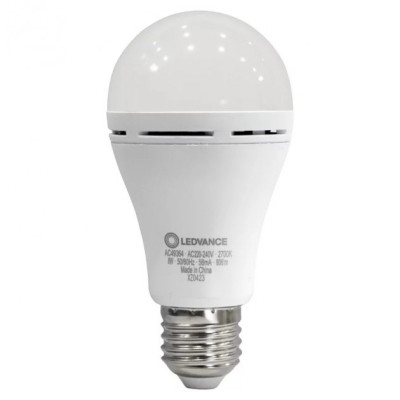 Лампочка LEDVANCE акумуляторна A60 8W 806Lm 2700К E27 (4099854102417)