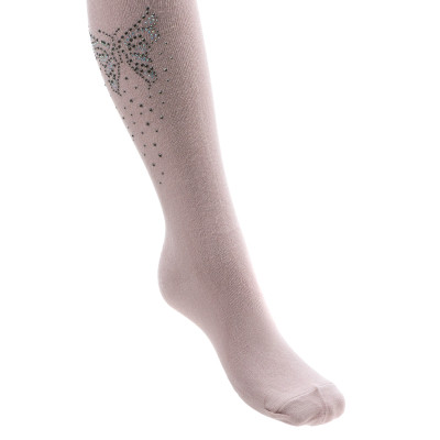 Колготки дитячі BNM з метеликами зі стразами (M0C0302-1172-9G-pink)