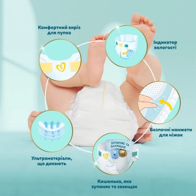 Підгузки Pampers Premium Care Розмір 6 (13-18 кг) 128 шт (8700216423700)