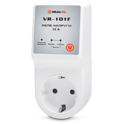 Реле напряжения REAL-EL VR-101F, white (EL122300009)