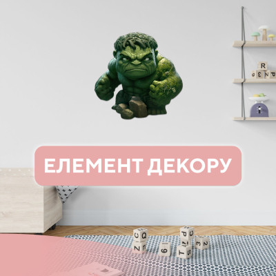 Пазл Ukropchik дерев&#039;яний Супергерой Халк size - L в коробці з набором-рамкою (Hulk Superhero A3)