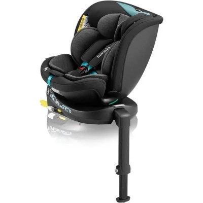 Автокрісло Lionelo Navy I-Size Black Turquoise (LO-NAVY I-SIZE BLACK TURQUOISE)