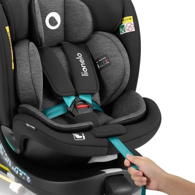 Автокрісло Lionelo Navy I-Size Black Turquoise (LO-NAVY I-SIZE BLACK TURQUOISE)