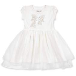 Плаття дитяче Breeze з бантиком з страз (6283-92G-cream)