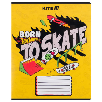 Зошит Kite Hot Wheels, 18 аркушів, лінія (HW25-237)