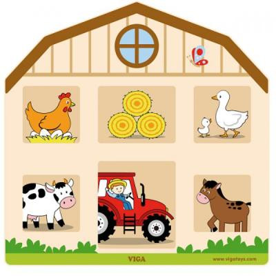 Розвиваюча іграшка Viga Toys Открой замок (бизиборд) (51627)