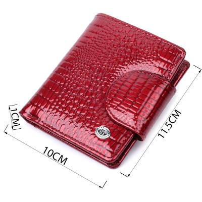 Гаманець ST Leather З натуральної шкіри Червоний (22685)