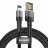 Дата кабель USB 2.0 AM to Lightning 2.0m Cafule grey+black Baseus (CALKLF-HG1)