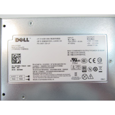 Блок живлення Dell 600W H600E-S0, PS-3601-2D-LF T307M REF (# GV5NH/REF #)