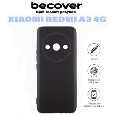 Чохол до мобільного телефона BeCover Xiaomi Redmi A3 4G Black (710921)