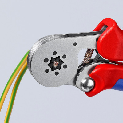 Затиск для клем KNIPEX для контактних гільз, шестигранний обжим (97 55 14)