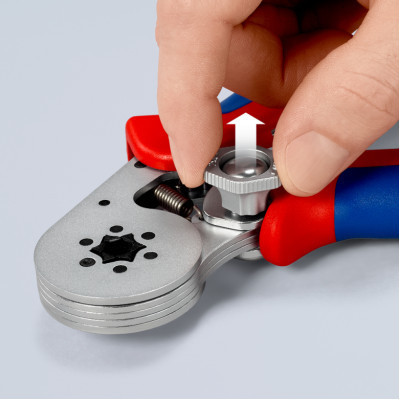 Затиск для клем KNIPEX для контактних гільз, шестигранний обжим (97 55 14)