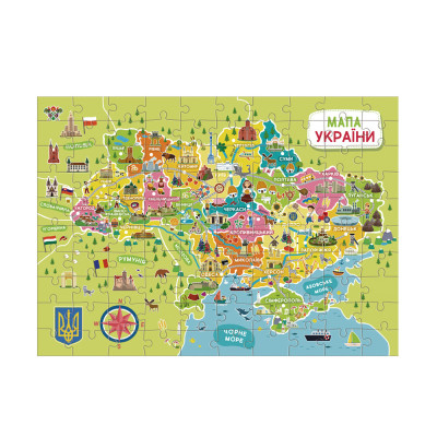 Пазл DoDo Мапа України (300706)