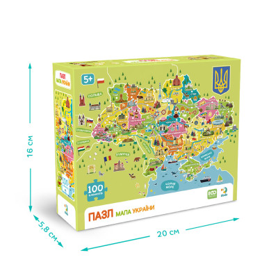 Пазл DoDo Мапа України (300706)