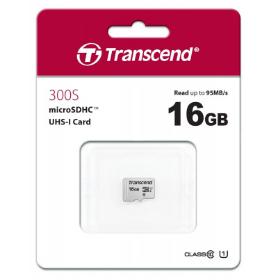 Карта пам&#039;яті Transcend 16GB microSDHC class 10 UHS-I U1 (TS16GUSD300S)