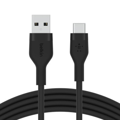 Дата кабель USB 2.0 AM to Type-C 3.0m 15W Black Belkin (CAB008BT3MBK)