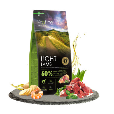 Сухий корм для собак Profine Light Lamb and Potatoes для собак з надмірною вагою 12 кг (8595602569458)