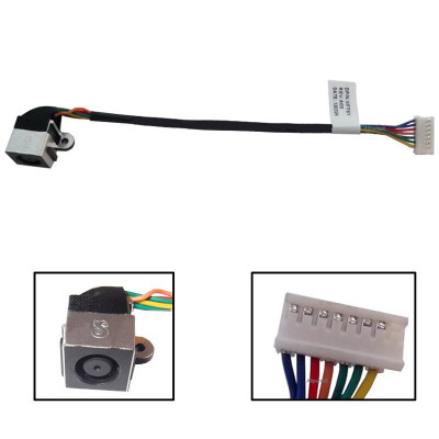 Роз&#039;єм живлення ноутбука з кабелем для Dell PJ541 (7.4mm x 5.0mm + center pin), 8(7)- Универсальный (A49059)