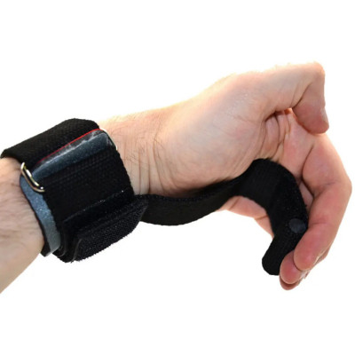 Кистьові лямки MadMax PWR Straps + Black/Grey/Red (MFA-332-U)
