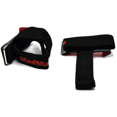 Кистьові лямки MadMax PWR Straps + Black/Grey/Red (MFA-332-U)