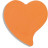 Папір для нотаток Buromax with adhesive layer &quot;Heart&quot;, 50 sheets, NEON colors mix (BM.2362-99)