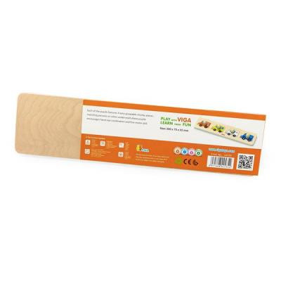 Розвиваюча іграшка Viga Toys Рамка-вкладиш з ручками Машини (44535)