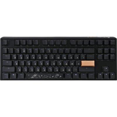 Клавіатура Ducky One 3 TKL Cherry MX Silent Red RGB UA USB Black (DKON2187ST-SUAPXCLAWSC1)
