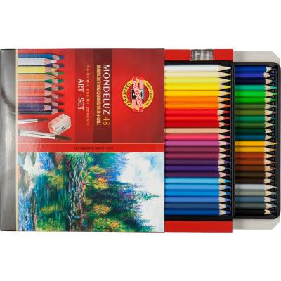 Олівці кольорові Koh-i-Noor Mondeluz акварельні 48 кольорів (3713)