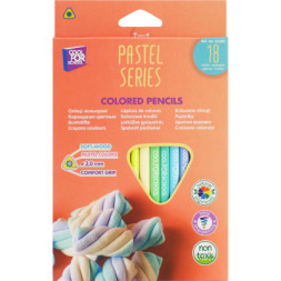 Олівці кольорові Cool For School Pastel Преміум 18 кольорів (CF15185)
