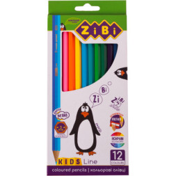 Олівці кольорові ZiBi KIDS Line 12 кольорів (ZB.2414)