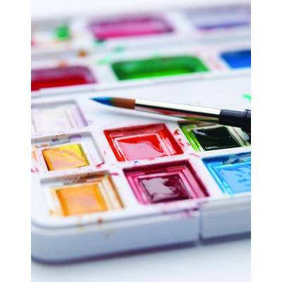 Акварельні фарби Royal Talens Van Gogh Pocket box 12 кювет + пензлик, пластик (8712079341107)