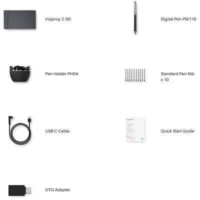 Графічний планшет Huion Inspiroy 2 M (H951P)
