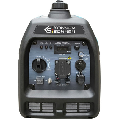Генератор Konner&amp;Sohnen інверторний KS 3100i S, 230В, 3.1кВт, ручний тартер, 21.5кг (KS3100IS)