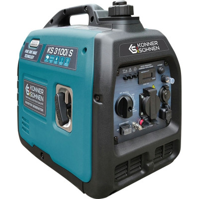 Генератор Konner&amp;Sohnen інверторний KS 3100i S, 230В, 3.1кВт, ручний тартер, 21.5кг (KS3100IS)