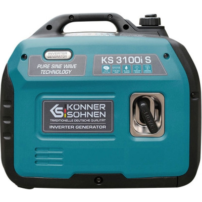 Генератор Konner&amp;Sohnen інверторний KS 3100i S, 230В, 3.1кВт, ручний тартер, 21.5кг (KS3100IS)